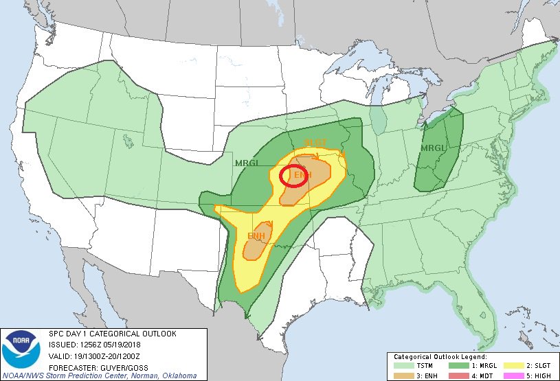 SigTorTours's tweet photo. Moving east this morning toward Salina, #Kansas. Highest #tornado potential we've seen this week, which isn't saying much. Final chase day for now! #stormchasing #kswx https://t.co/mFjLknoQOg