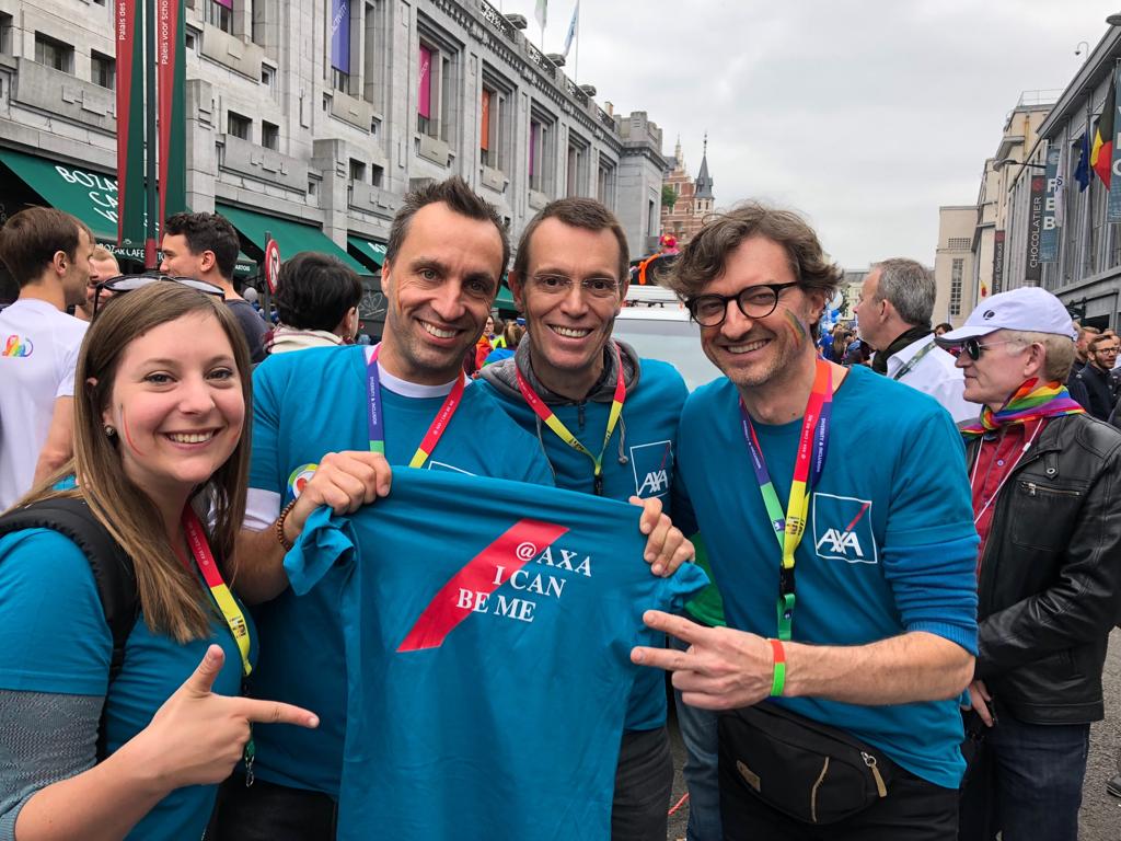 axabelgium's tweet photo. At AXA #ICanBeMe ! Nous soutenons la #DiversitéEtInclusion Ce sont la personnalité, les compétences et les talents qui font la différence @TheBelgianPride #ProudToBeAXA https://t.co/Dipyx0ntle