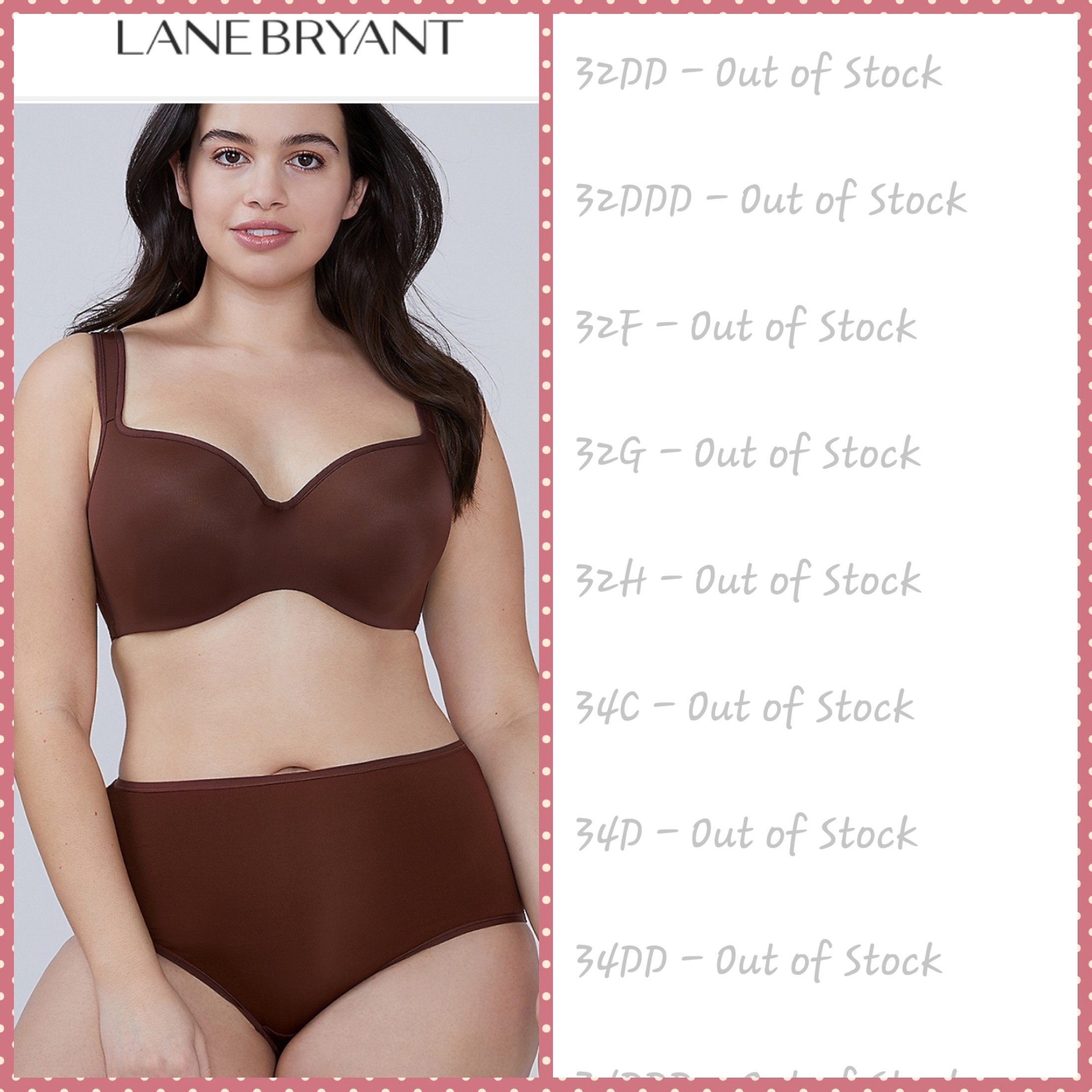 Lacretta with an E! on X: Thank you @lanebryant 💖💖💖 Clearly we are here  for this bra and panty set. 🍫 Thank you for more nude options for your  brown skinned shoppers.