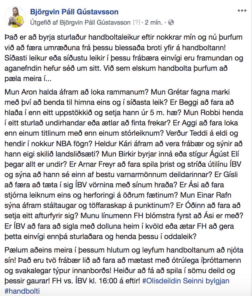 Þetta verður sturlað!... #handbolti #olisdeildin <a href="/Seinnibylgjan/">Seinni bylgjan</a>