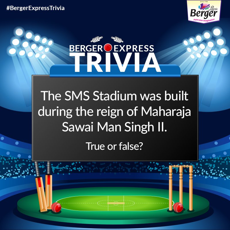 BergerPaintsInd's tweet photo. #ContestAlert #Q38
Excitement of the game is so high.
Keep it up by winning shopping vouchers this over. Answer using #BergerExpressTrivia before the ad gets over. https://t.co/uzC1utO5KF