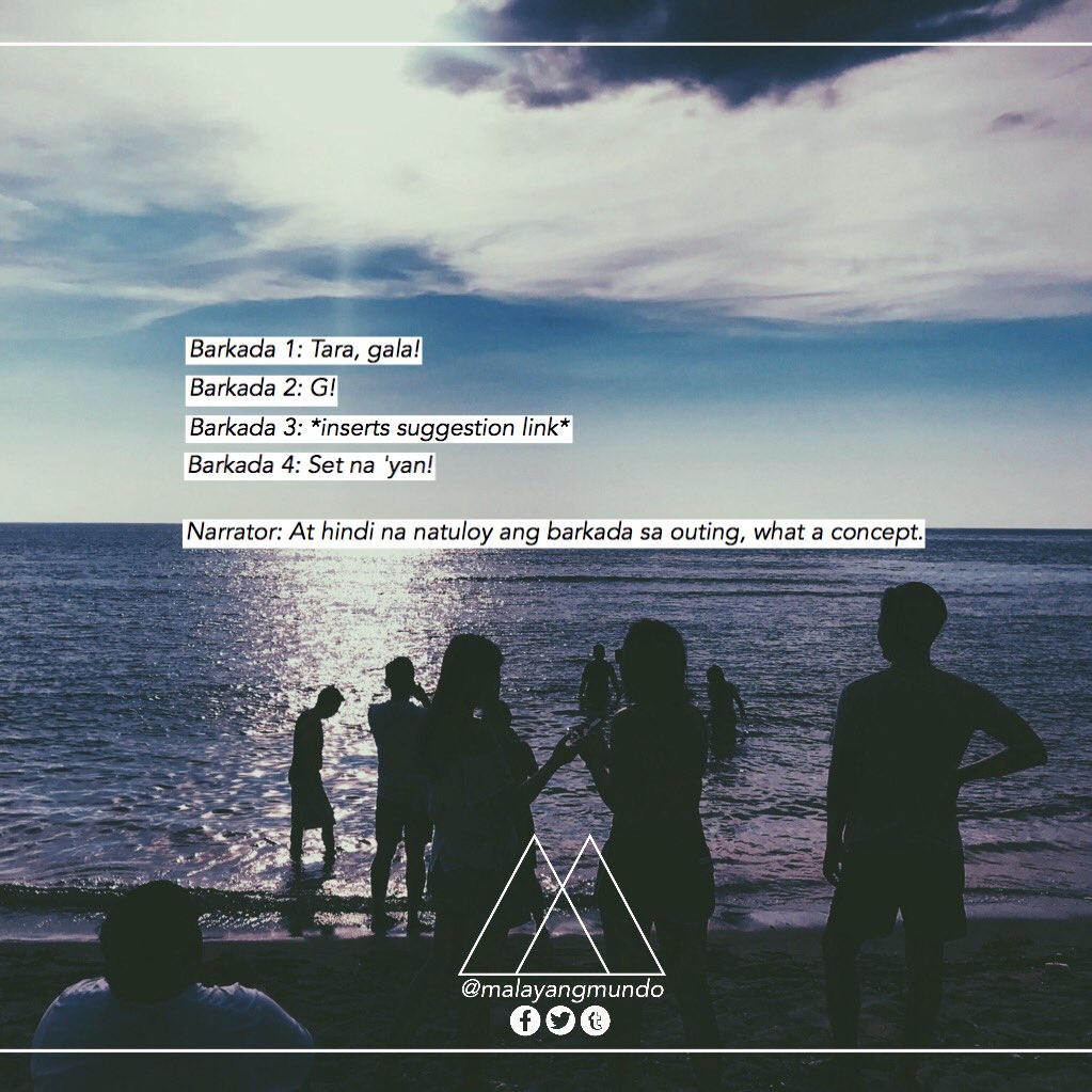 MalayangMundo's tweet photo. Kamusta ang summer outing ng barkada? https://t.co/P4I8IMayPN
