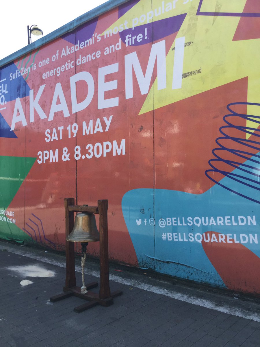BellSquareLDN's tweet photo. Five minutes to go until the first show of the day begins! Join us at Bell Square at 3 pm or 8:30 pm today - @Akademi's Sufi:Zen is not a show to miss! #bellsquareldn #dance #southasiandance #contemporarydance #bellsquare #hounslow #outdoorarts https://t.co/NCkfU8moO8