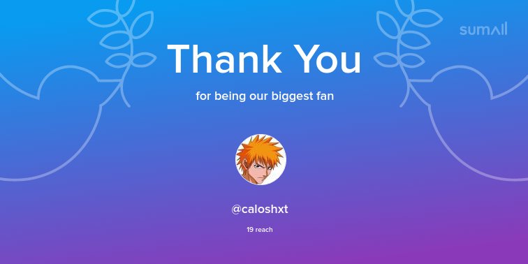 pythonizame's tweet image. Our biggest fans this week: @caloshxt. Thank you! via sumall.com/thankyou?utm_s…