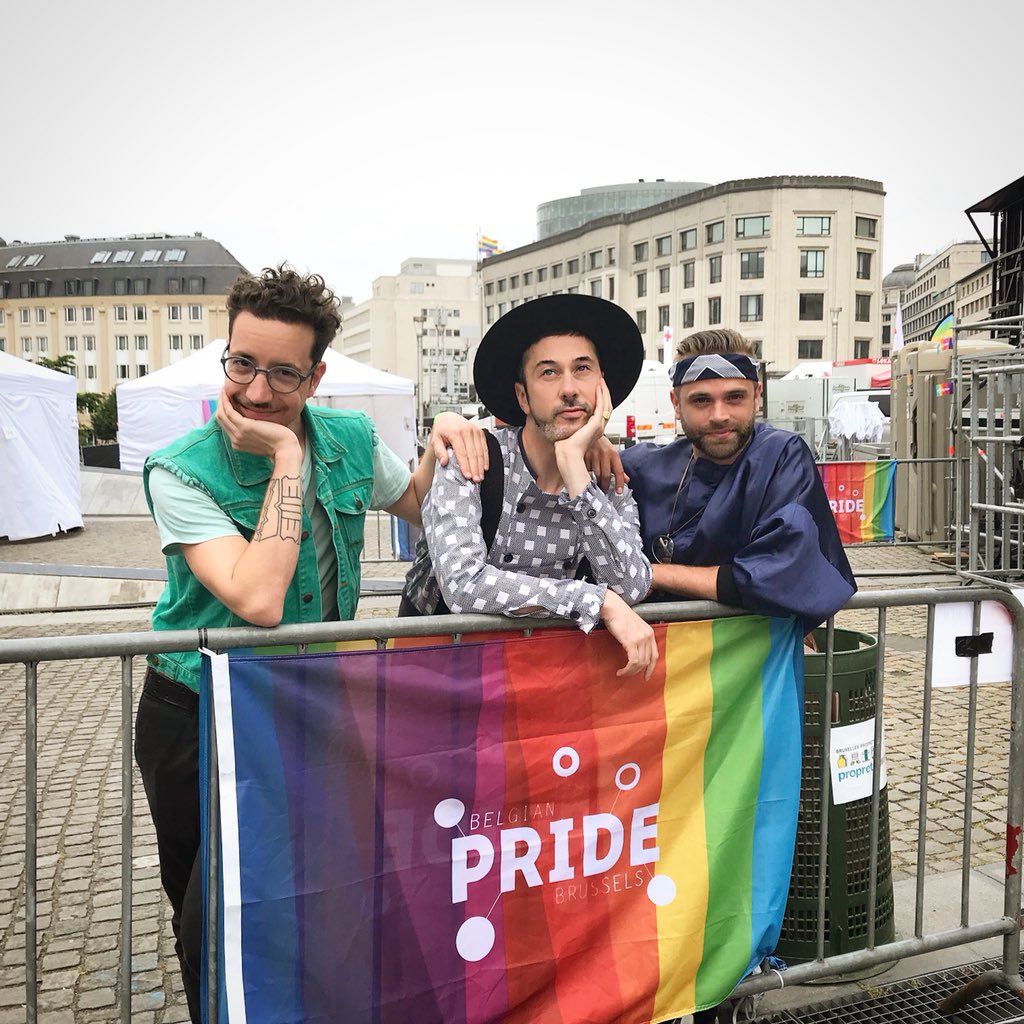 itsdarlingpeter's tweet photo. Arrived at @TheBelgianPride backstage with singer Gustaph. Settime: 7PM πππ #belgianpride #yourlocalpower #thegteam #pride https://t.co/uV7pCQ5SWE