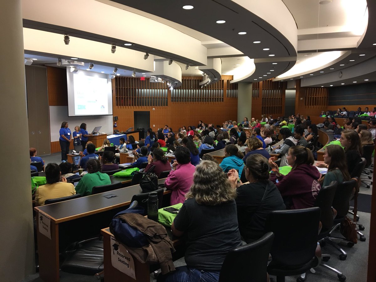 jessiet1023's tweet photo. Opening session welcoming the girls and their parents #GSStemDayDuke https://t.co/SwujVpWmpy