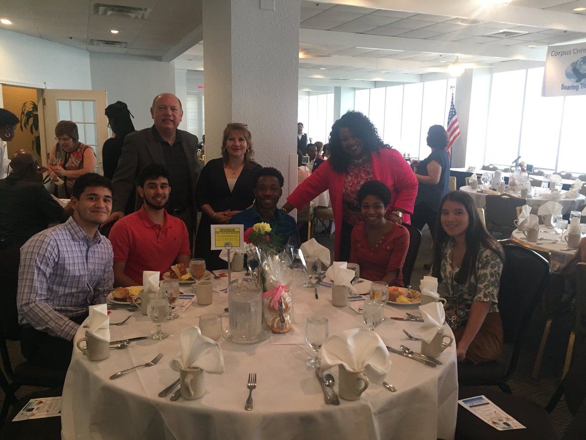Corpus Christi Black Chamber of Commerce Leadership Day Breakfast. Key Note: Dr. Kelly Quintanilla. Miller/Moody High School Students participating in the event along with Sandy Salinas Deleon & Dr. Gloria Benibo #CCISDProud