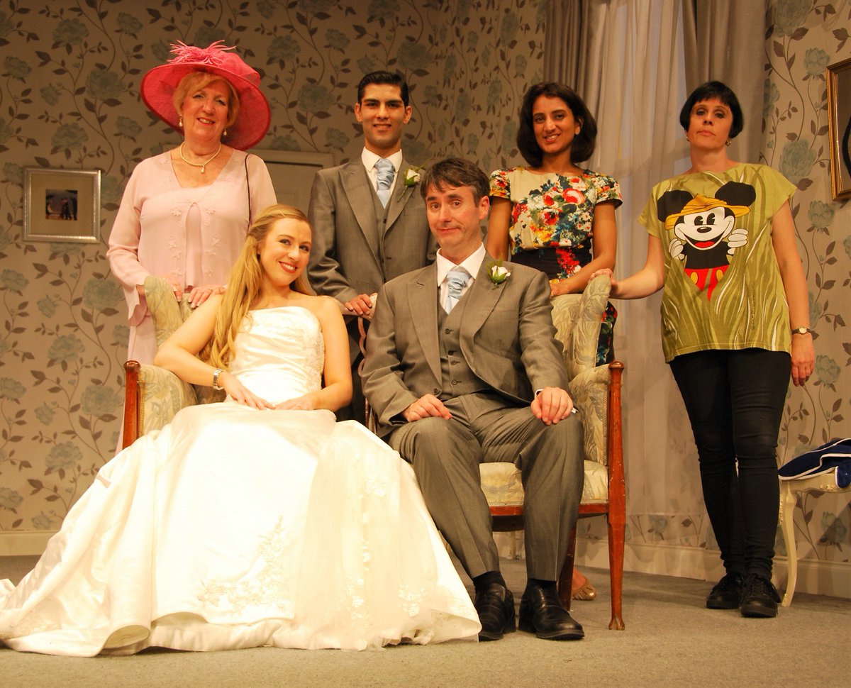 Many congratulations to Harry and Meghan! Come celebrate with us at the final performance of our riotous wedding-day comedy tonight @CompassTheatre. Robin Hawdon's 'Perfect Wedding'. Farce at its finest, curtain up 7.45pm.