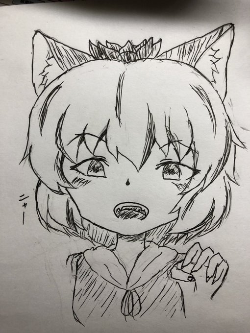 #深夜の真剣お絵描き60分一本勝負
猫耳星 