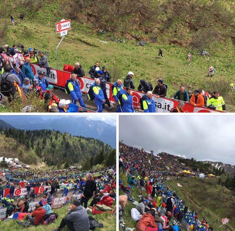 bassaparola's tweet photo. Eccoli, i ‘ragazzi’ 😃 della protezione civile di San Giorgio (in primo piano) impegnati sullo Zoncolan, per il giro d’Italia. Bravi i nostri volontari! https://t.co/qgTQNW8cau