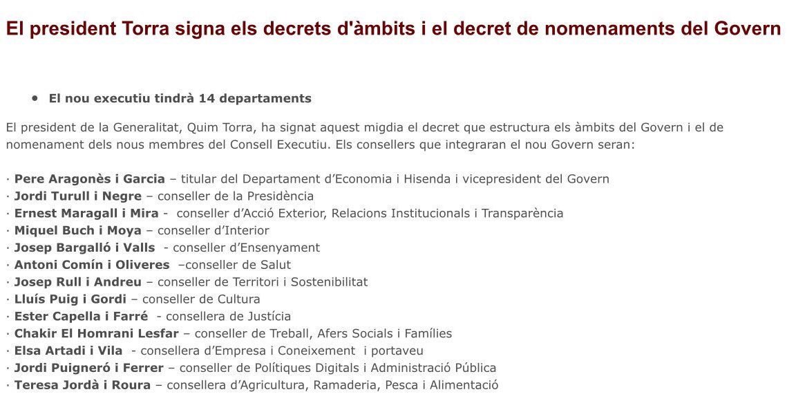 miquel_angel_r's tweet photo. El “racista”, “supremacista” i “xenòfob” president @QuimTorraiPla nomena conseller de Treball, Afers Socials i Famílies el català d’origen marroquí Chakir El Homrani. A veure quin nou insult s’inventen ara @InesArrimadas, @miqueliceta i @Albiol_XG #govern https://t.co/tqegSxz2Ci