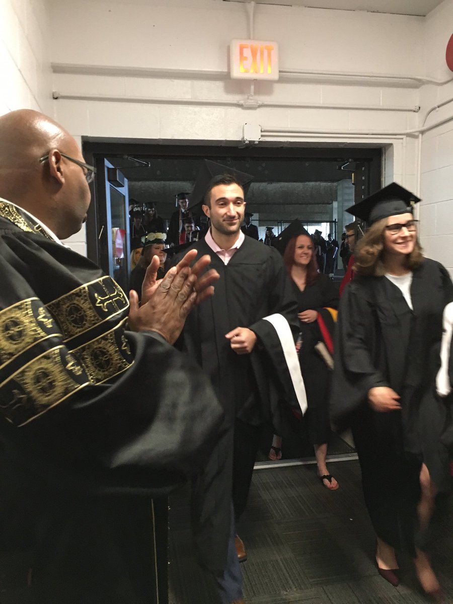 DeanMcGee's tweet photo. The procession of 2018 Albright graduates begins! Celebrate!@AlbrightCollege #albright2018 #albrightawesome https://t.co/LdP2QMfcKh