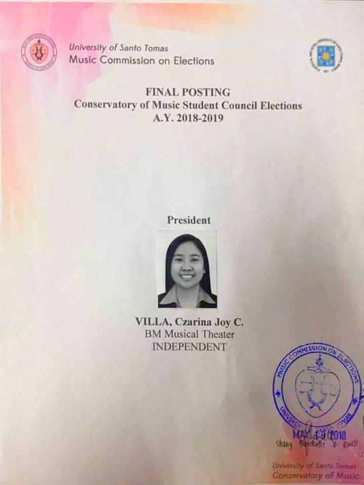 ustcm_comelec's tweet photo. CMSC A.Y. 2018-2019 
FINAL POSTING

Elections will be on May 24-25, 2018. Keep posted for updates. https://t.co/pl57YMtb4q