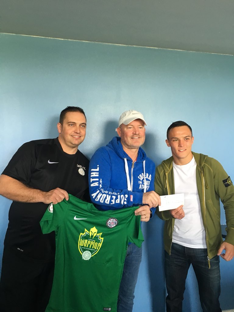 joeg_trident's tweet photo. Retweeted Darren Holmes (@Holmesy17):
Good luck to our @LS27_FC Goalkeeper sponsor @J_Warrington tonight! Destroy Shelby and bring the belt back to Leeds!! #AndTheNew #leedswarrior #ls27fc https://t.co/QyfECF7r13