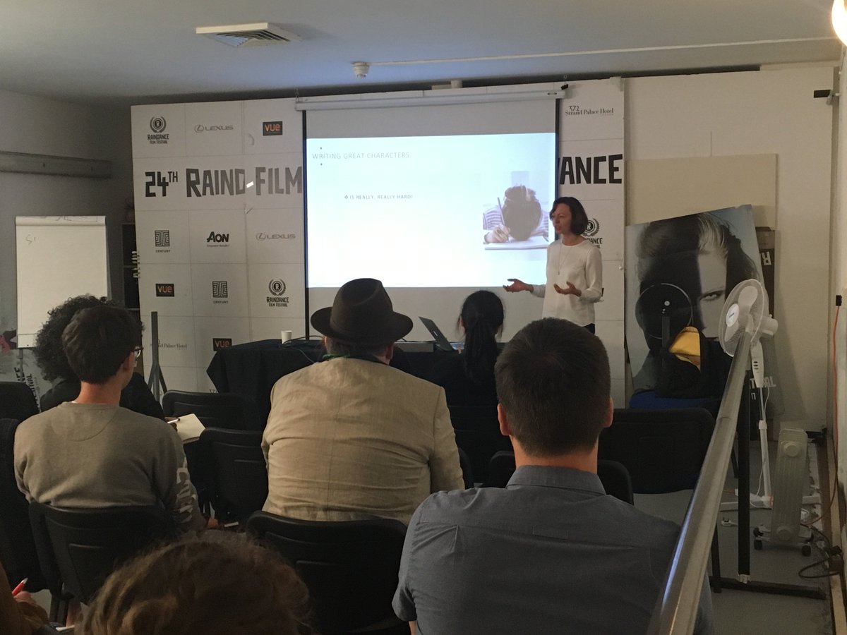 Raindance's tweet image. Deep Characterisation with @kiraannepelican at the #Raindance #TasterDay today! Find out more about her unique course here: ow.ly/CHOg30k571Y