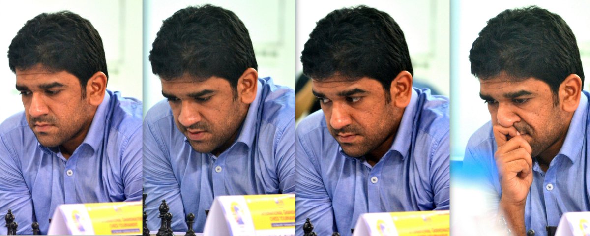 DBCAChess's tweet photo. Focussing, getting concerned, stealing a quick glance at the clock, twitching... It's Ashwath Raja here, but it's the quintessential #Chess player, actually. Find this at our gallery, this and other wonderful snaps from the 5th round of #KolkataOpen2018 https://t.co/4CJIztwtSs https://t.co/S6LQYJzJn1