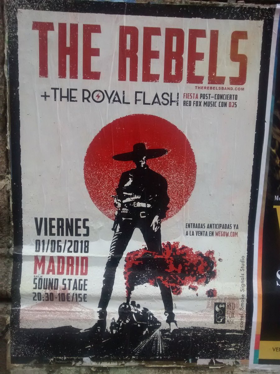 LaFurgoRuah's tweet photo. Visto en las calles de Chueca! Esos @RoyalFlashMusic @therebelsband    la van a liar el 1 de Julio https://t.co/Tdwxs251aa