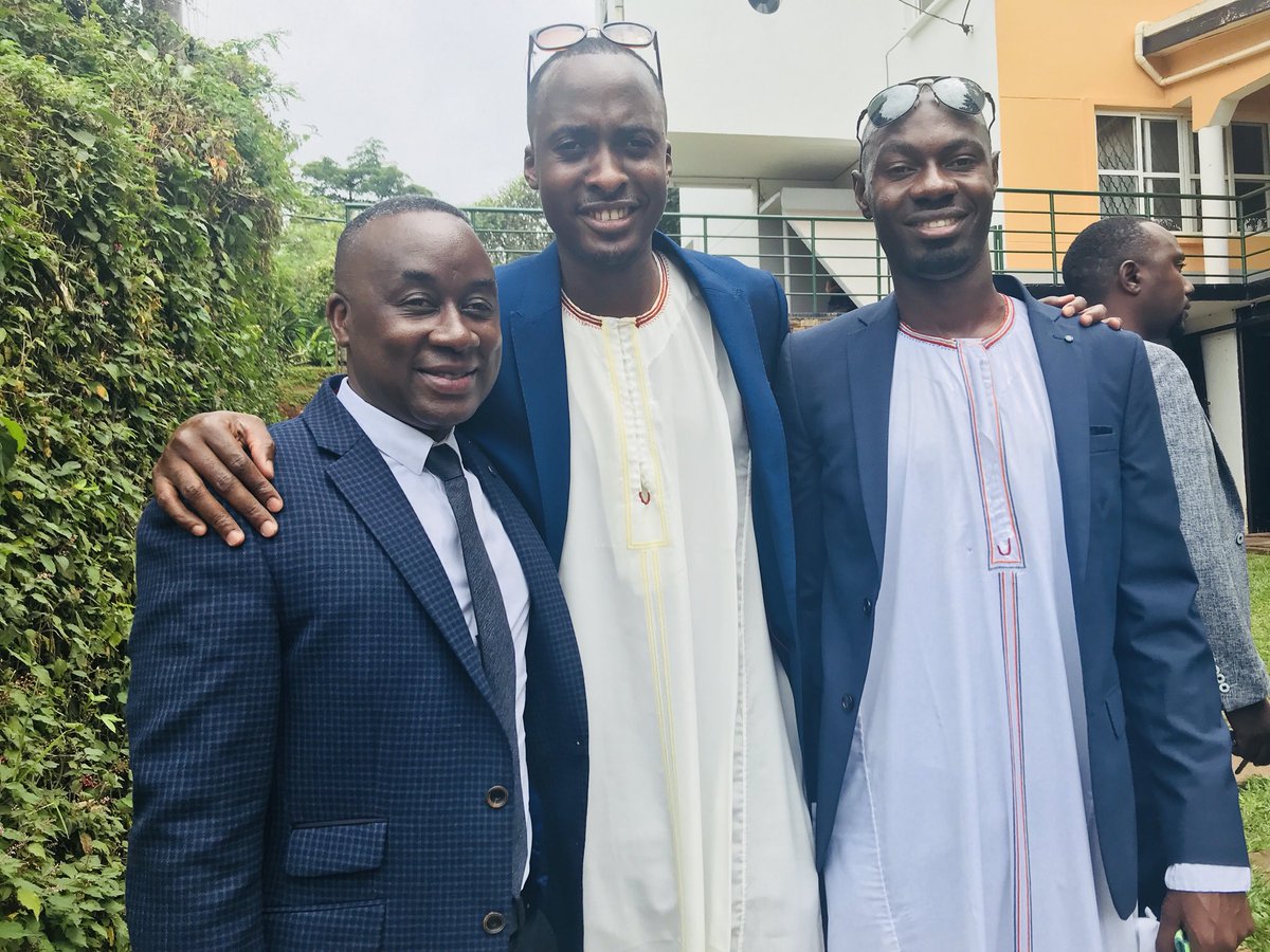 Uwihanganye_A's tweet photo. My brothers whom I am so proud @Houseclown &amp; #Muyanja Congrats #Allan&amp;Diana #AlmostRoyalWedding https://t.co/RIW5p0zsL6
