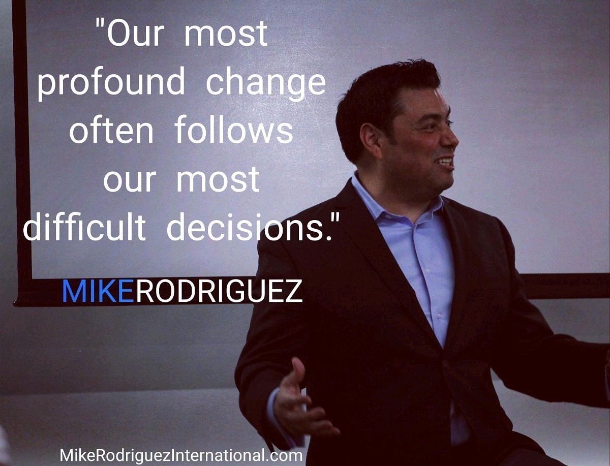 Our most profound change often follows our most difficult decisions. #faith