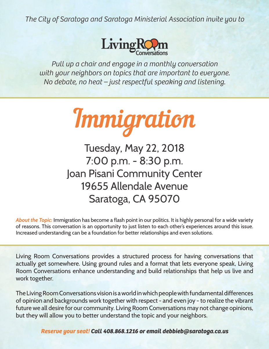 City Of Saratoga Ca Auf Twitter Reminder Join Your