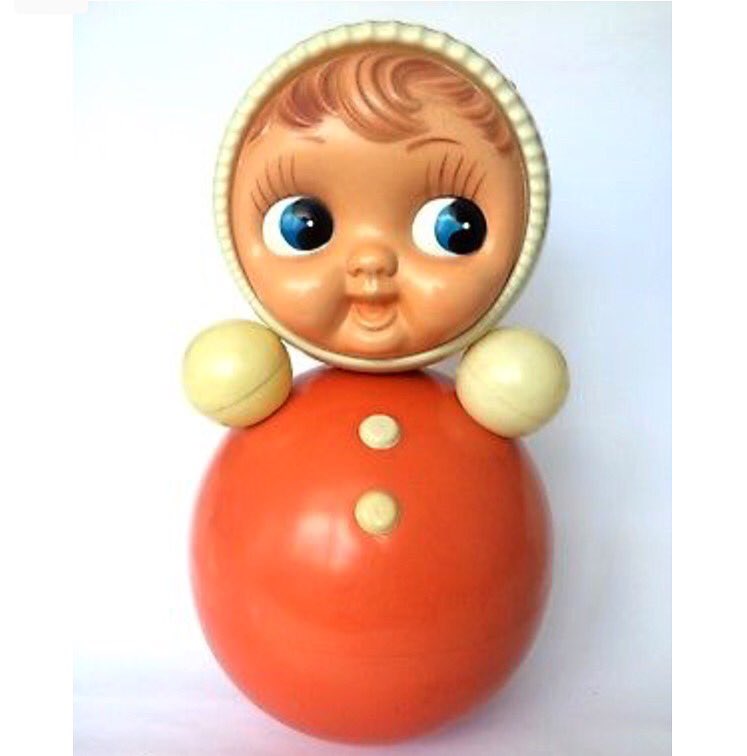 Roly-poly Details about   VTG USSR Toy Doll Nevaliashka 