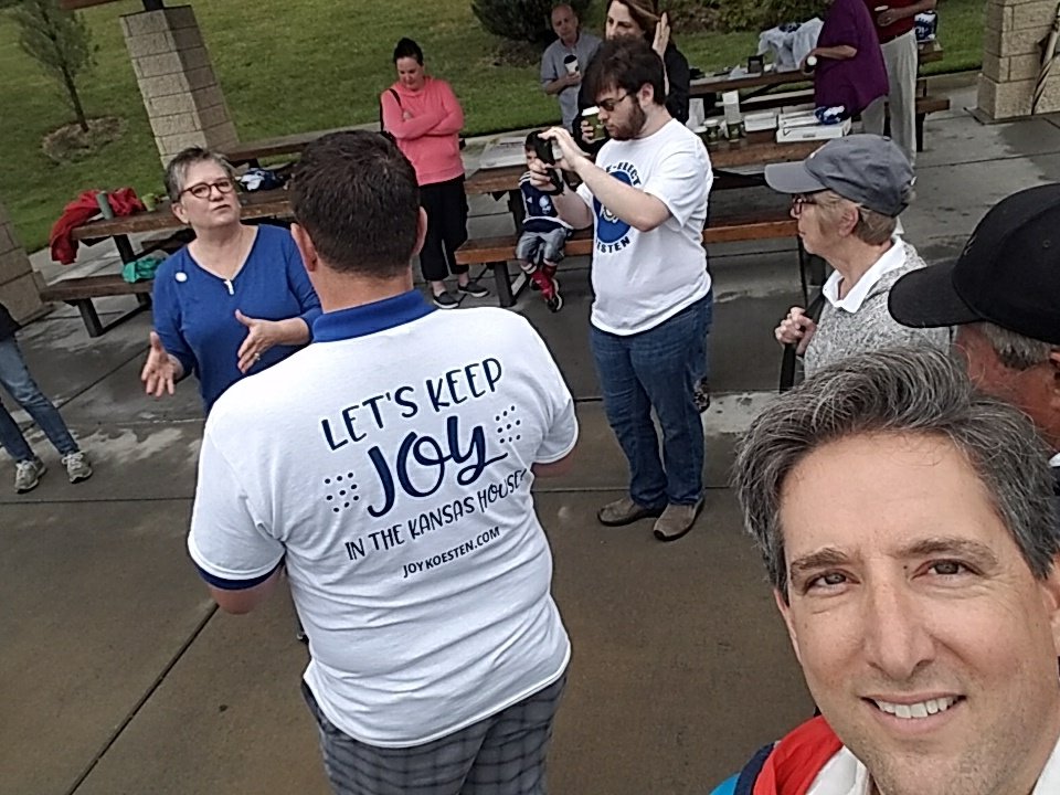 daveharwood's tweet photo. Making Kansas a JOYful place to live. If you support schools, roads, mental health care and common sense, join me in supporting Joy Koesten for the Kansas House. #JoyForKansas Vote July23-Aug7 https://t.co/672zPuXMHE