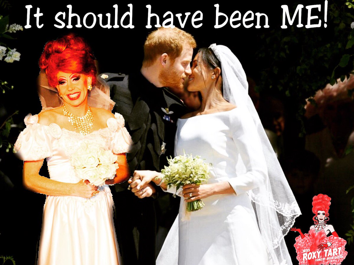 roxytart's tweet photo. #RoxyTart #ComedyDragQueen #RoyalWedding #HarryAndRoxy #JustSaying https://t.co/MtdxVLfHeu