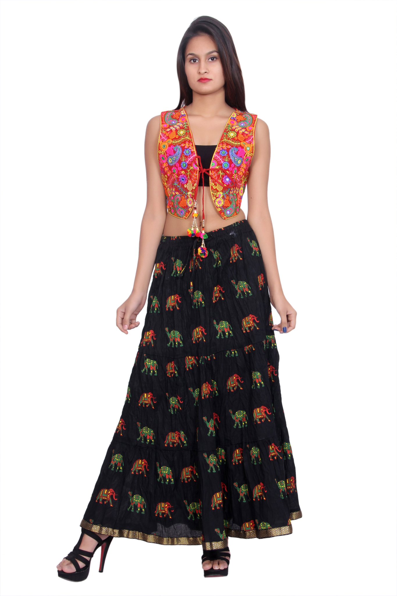rajasthani long skirt with top