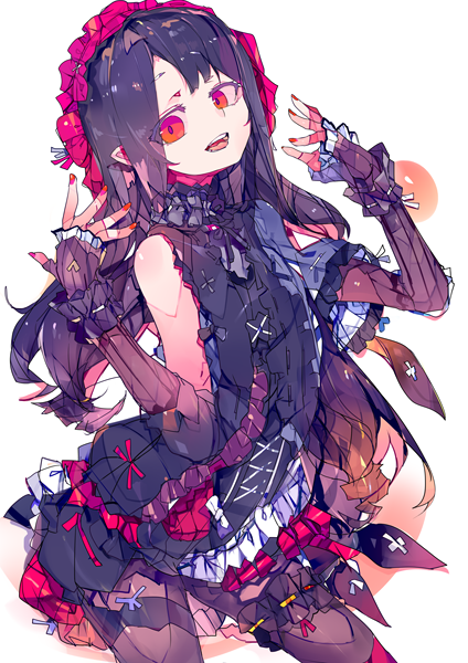 「赤黒ゴス 」|キヨイチ＠イラストお仕事募集中【現在9件受注中】ご依頼はDMよりのイラスト