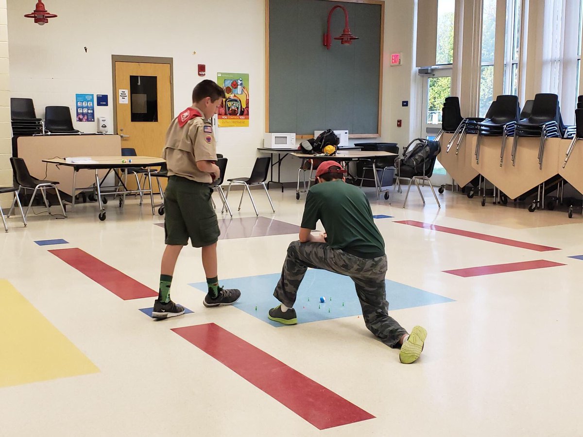 frc1922's tweet photo. Colby Michaud from Oz Ram assisted in teaching Boy Scout Troop 24 Weare about coding sphero. #firstrobotics #omgrobots @FRCTeams @JSRHS_PLTW @FIRSTweets @jsrhs03281 https://t.co/Iwsnt0FLh8