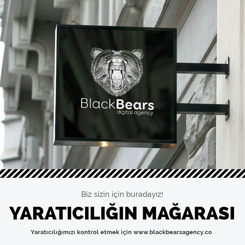 🐻Dijital pazarlamanın kreatif penceresinden bakmak için; blackbears.co 📲 sitemize bakabilirsiniz. Ya da bir çay içmeye gelebilirsiniz. 🐾