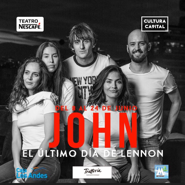 CulturaCap's tweet photo. ¡Sólo 11 funciones del teatro musical "John el último día de Lennon"! Junio en @teatro_nescafe Compra tu entrada, aquí: https://t.co/QCaxPWIMDM https://t.co/D649BAVBVf