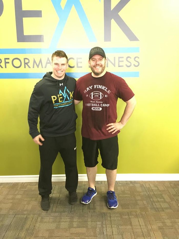 PPerformanceFit's tweet image. Great morning session with Jeremy Gaudet at Peak Performance Fitness! Jeremy's well on his way of hitting his weight loss goal! Personal Trainer Brandon Peacock couldn’t be more proud of this guy's determination to... (more:shoplocal.ly/44SY0)