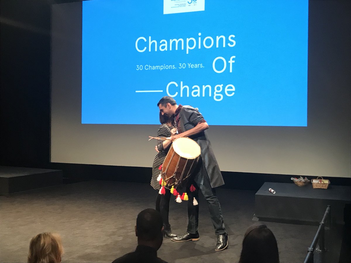 DCLeadArchitect's tweet photo. One of the highlights from last night's incredible event celebrating @unwomenmetrony @UN_Women #ChampionsOfChange Punjab dance style by @MickelaMallozzi of Emmy® Award-winning travel series @TravelBareFeet seen @NYC_Media @PBS @CreateTVchannel #BareFeetSeries #standup4woment https://t.co/q4aNb0D93N