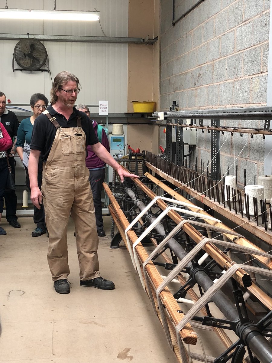 Purlemma's tweet photo. Thanks @jarbontextiles for the excellent mill tour today ๐ Really enjoyed learning about how your gorgeous yarn is made & canโt wait to start #knitting with my #knitbynumbers #yarn https://t.co/JKKv3cK2uX