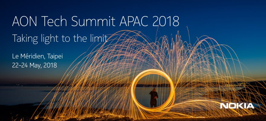 nokianetworks's tweet photo. The 5th #AONTechSummit APAC is heading to Taipei to deliver an update on our latest product innovations and market trends in the #OpticalNetworking space https://t.co/CveGPEnGVe https://t.co/kAGK0ep3kO