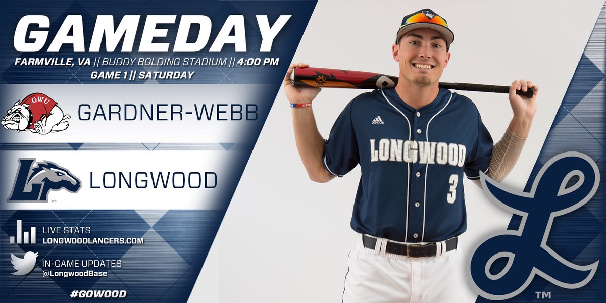 ElwoodLancer's tweet photo. Believe it or not, @LongwoodBase is still playing TODAY at 4 PM at Buddy Bolding Stadium!!! Bring your pom poms and possibly pancho for this critical series vs Gardner-Webb!!! #GoWood https://t.co/eDMZi6kB9o