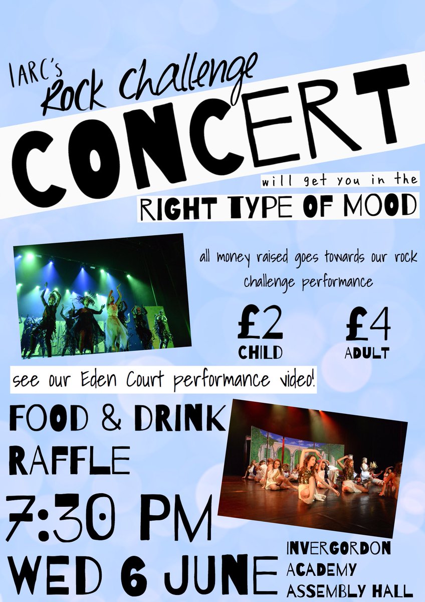 InvergordonNS's tweet photo. see IARC rock their socks off at our rock challenge fundraising concert on wednesday 6th of June, 7:30pm!! Hope to see you all there! 💃🏼🎶🎸 https://t.co/eIflNhLBJB