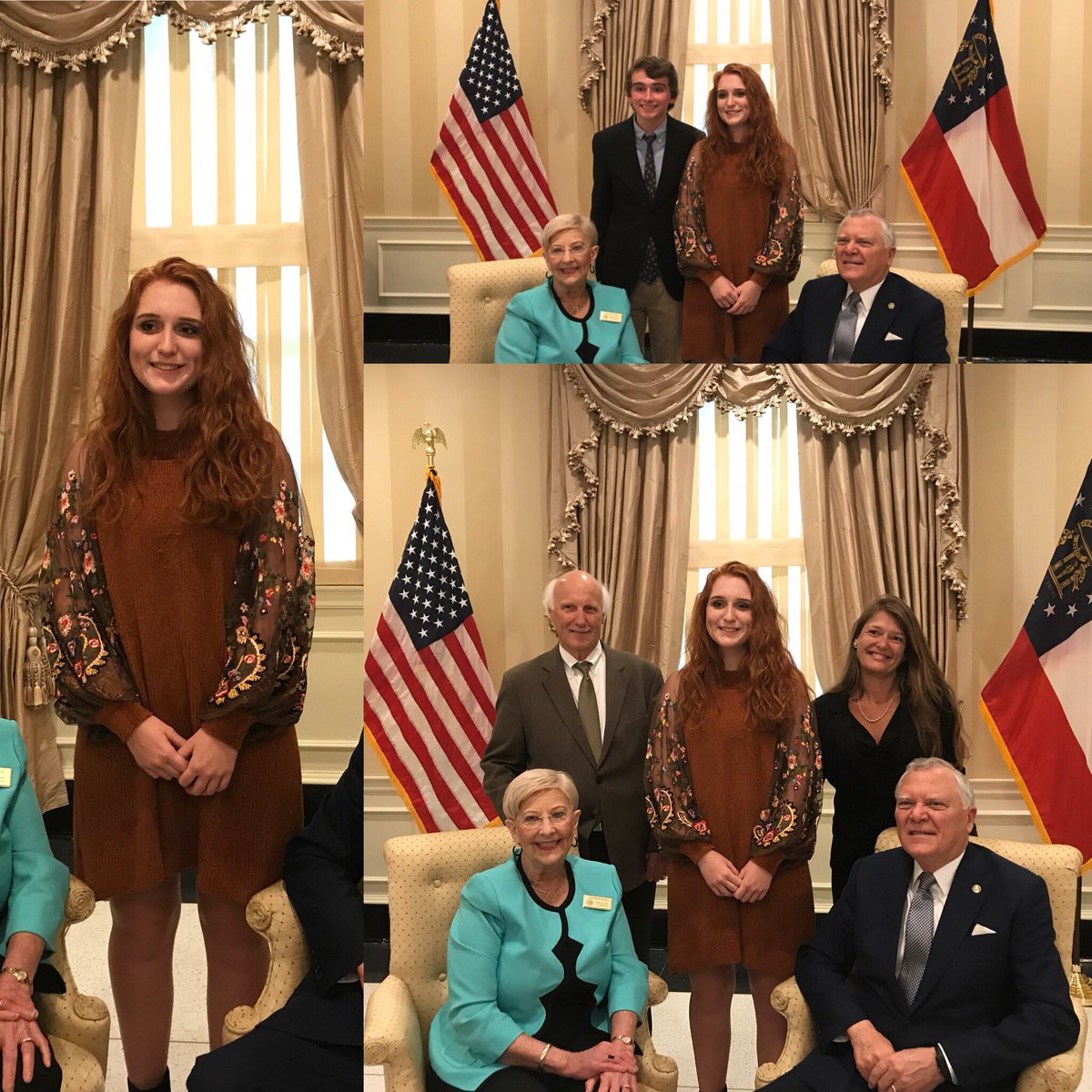 IBTrojans's tweet photo. Congratulations to Kota Teasley as she represents the Class of 2018 as Valedictorian. Carter Webb is celebrated as our Salutatorian. #governorsreception @nhhsprincipal https://t.co/Bq7Si00O4Q