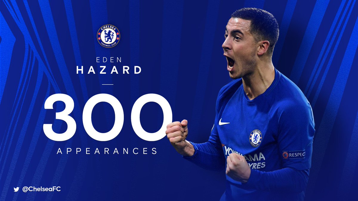 ChelseaFC_Sp's tweet photo. ¡Un logro especial, @hazardeden10! 👏 #Hazard300
#FACupFinal https://t.co/3Xf1g7BPPr