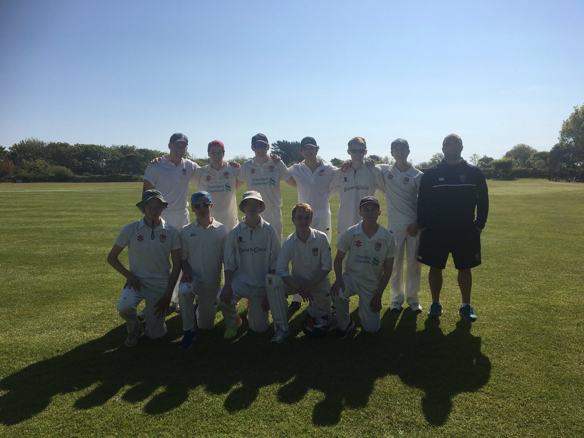 Eliz_CollSport's tweet photo. EC 2nd XI fantastic day in Sark thanks to all for a great day stand out performers H. Thompson with the bat and T. Cashin, A. Tapp and C. Laine with the ball. 
Thanks for coming S. Hodgson! https://t.co/S8o1bEvfGe