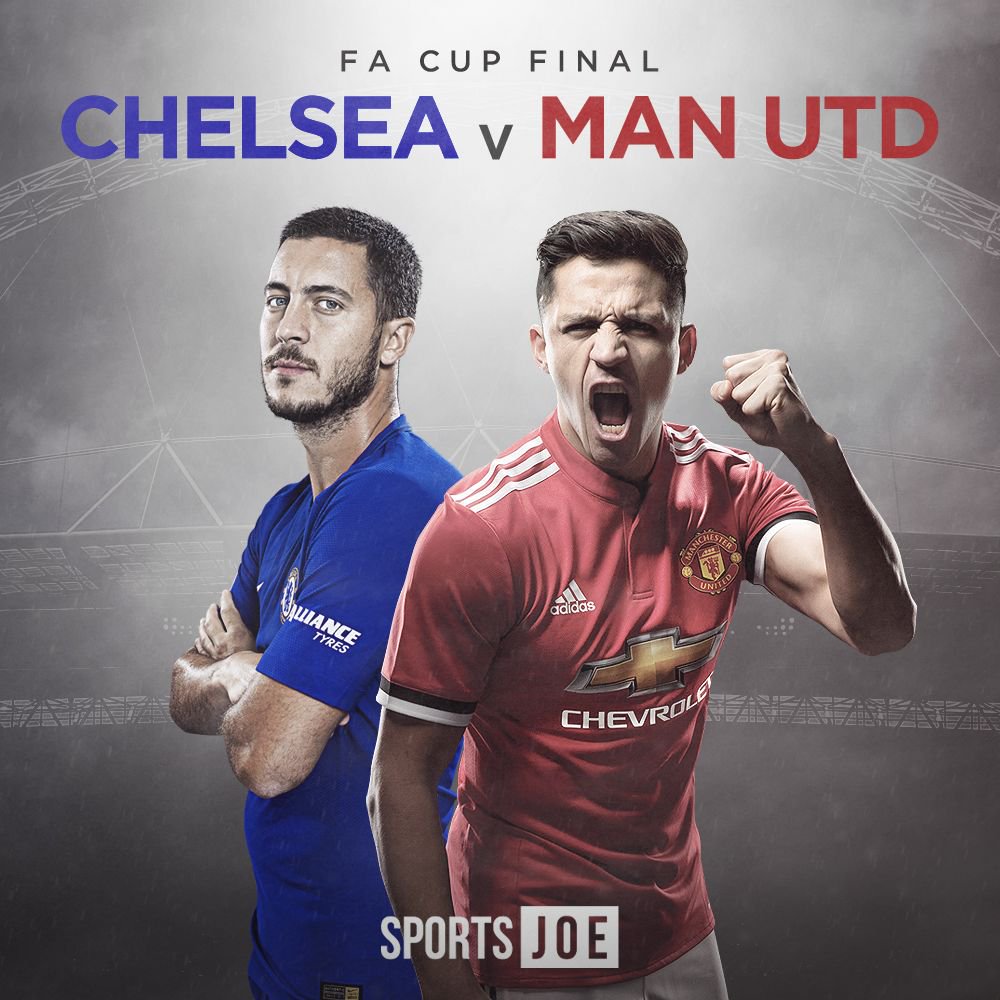 SportsJOEdotie's tweet photo. Who's going home with the oldest cup in football this evening? 👇 #MANvCHE #FACupFinal https://t.co/OuHQCQPffJ