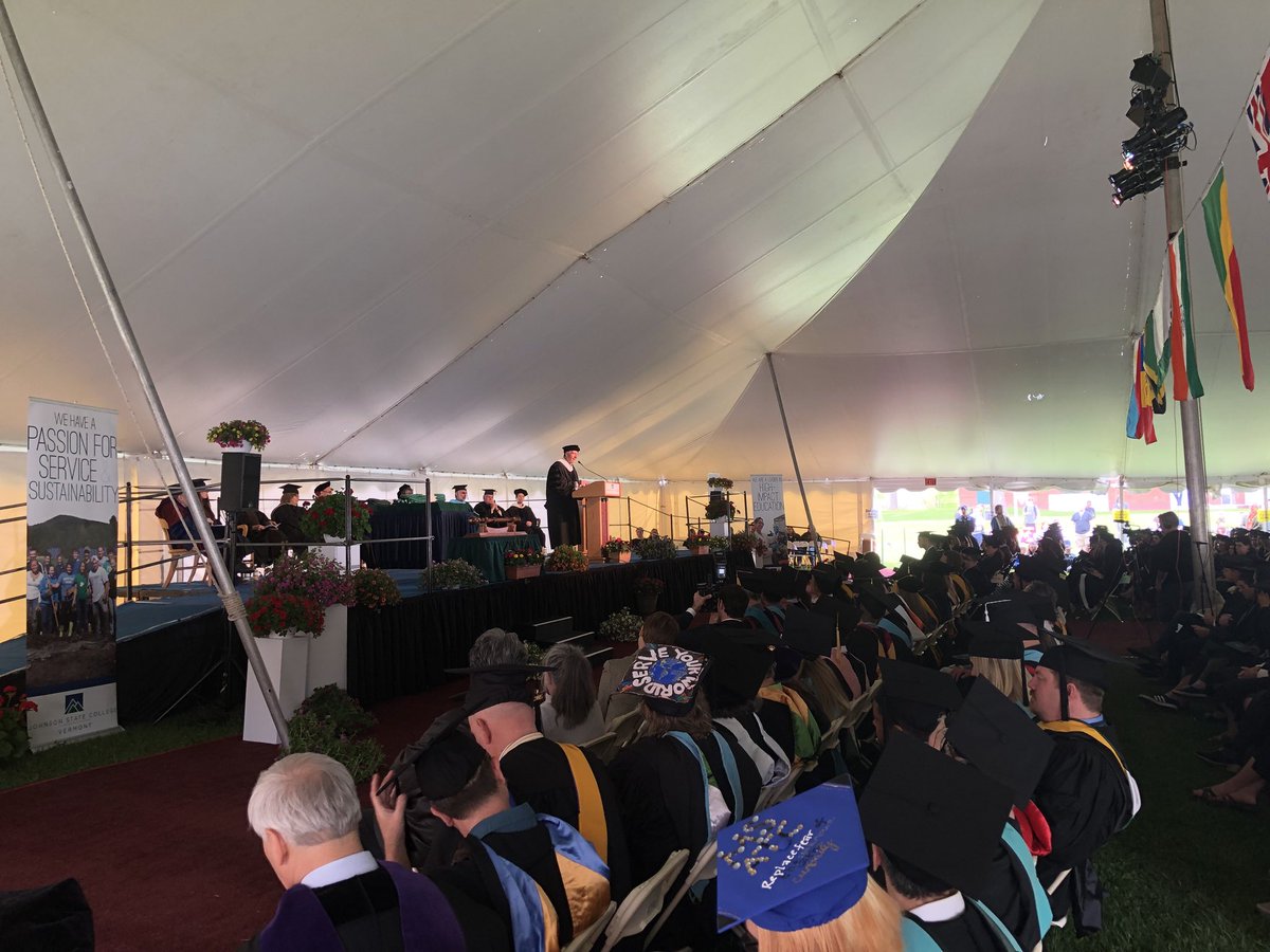 “The best is yet to come” <a href="/GovPhilScott/">Governor Phil Scott</a> addresses the graduating class at <a href="/johnsonstate/">johnsonstate</a>