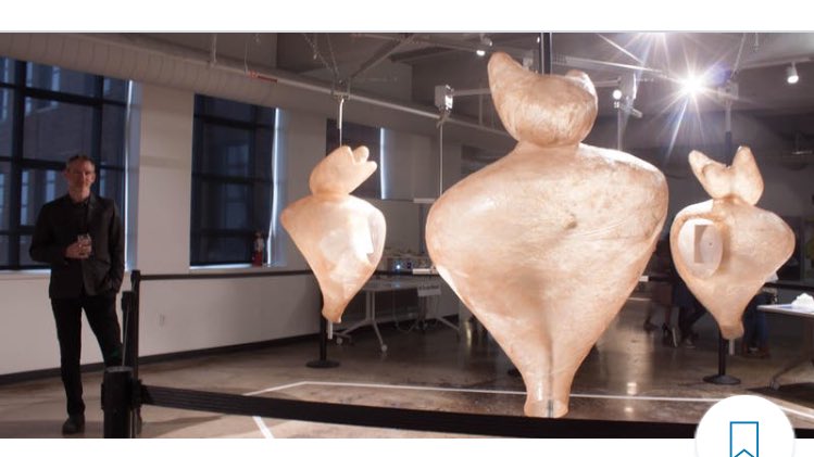 DavidCh27992090's tweet photo. Detroit, 24 May, full-scale replica of #GordonPask's seminal work, #ColloquyOfMobiles to mark 50-year anniversary of the original installation, which opened in 1968 in London for the ground-breaking #CyberneticSerendipity exhibition @paulpangaro: https://t.co/BInH0dJA8d https://t.co/Q7unoEUmrU