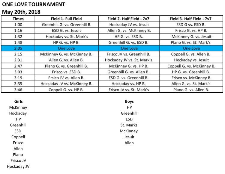 mckinney_lax's tweet photo. @DallasOneLove tournament is tomorrow May 20.  McKinney girls vs boys! Using girls rules.  Then lots of other matchups of intrigue.  Support the cause, lots of great raffles and fun.  All games at Greenhill School fields. https://t.co/03pG7rHPhC