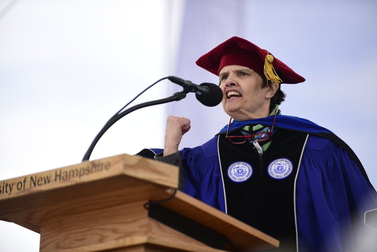 We simply had a beautiful morning for commencement! #UNH18 🐾