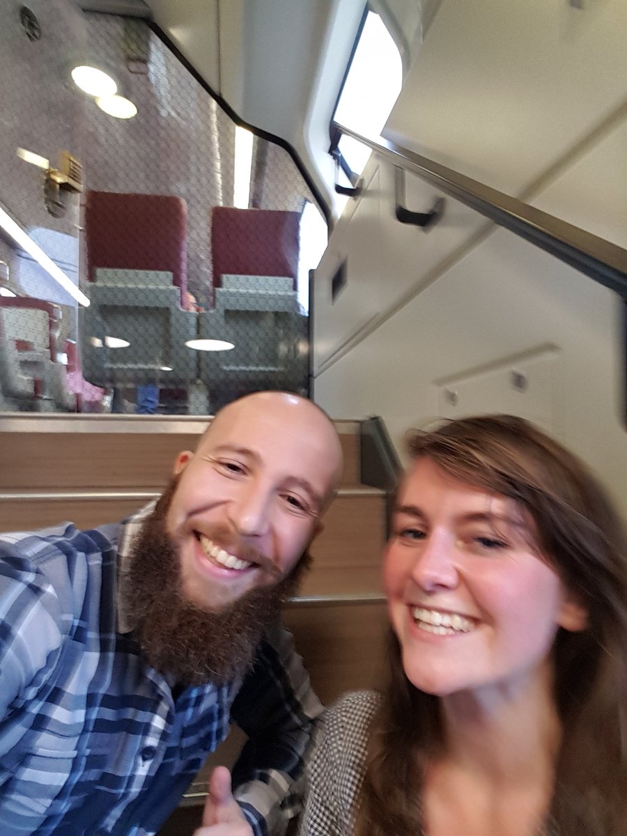 AntoninoSalmeri's tweet photo. Journey to #Lisbon towards the European rounds of #ML2018 already starts under #luckvibes with my co-agent @theas_space getting on the train AT THE VERY LAST SECOND :D https://t.co/YuQmRCNuvD
