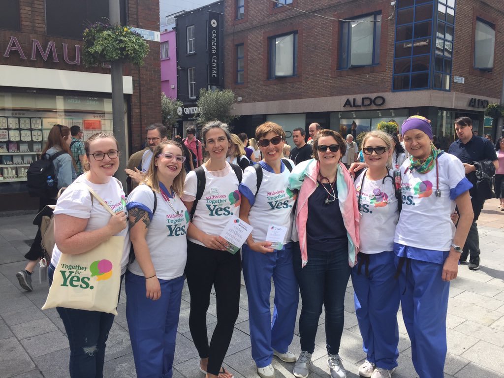 <a href="/SimonHarrisTD/">Simon Harris TD</a> <a href="/mairenihuigin/">Mary Higgins (Maire ní hUigín)</a> <a href="/Together4yes/">Together for Yes</a> <a href="/OrlaNWCI/">Orla O'Connor</a> <a href="/AnMailleach/">Eoin O'Malley</a> Lovely to see a host of Obs and Midwives together advocating for choice for Women #together4Yes #midwives4yes #Doctors4Yes <a href="/Midwives4Choice/">Midwives for Choice</a> earlier on Henry St too 👍