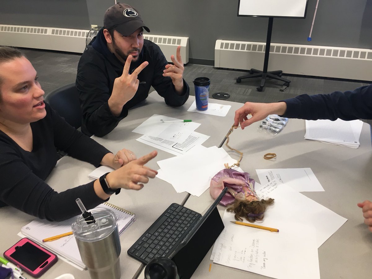 nhoskee's tweet photo. Leading With Algebra teachers making their own bungee cords before we throw them off the second floor... here’s our worksheet (s/o to @ddmeyer) #cpsSTEM #iteachmath https://t.co/ocR2aaPjWY