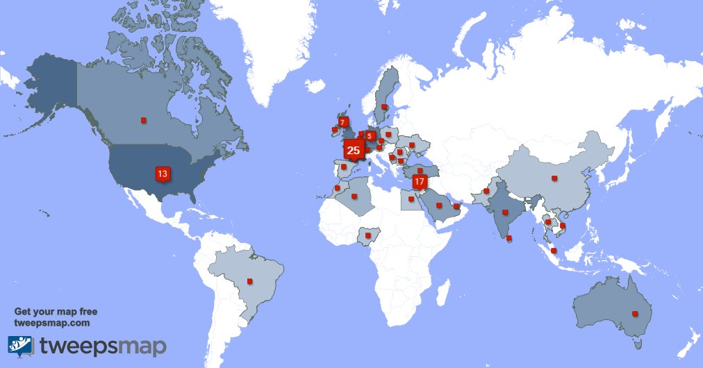 I have 2 new followers from USA, and more last week. See tweepsmap.com/!Pierre_Hervou…